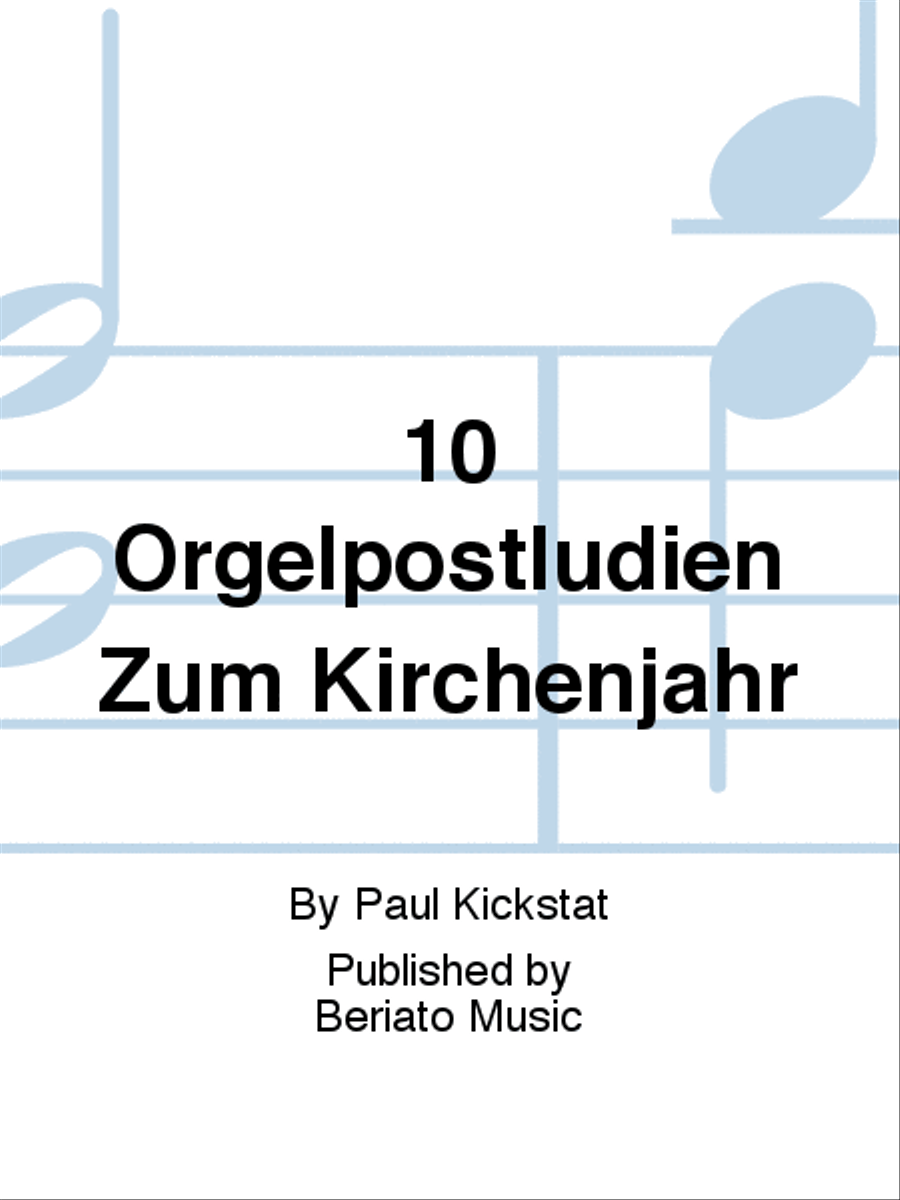 10 Orgelpostludien Zum Kirchenjahr Organ scores gallery preview page 1