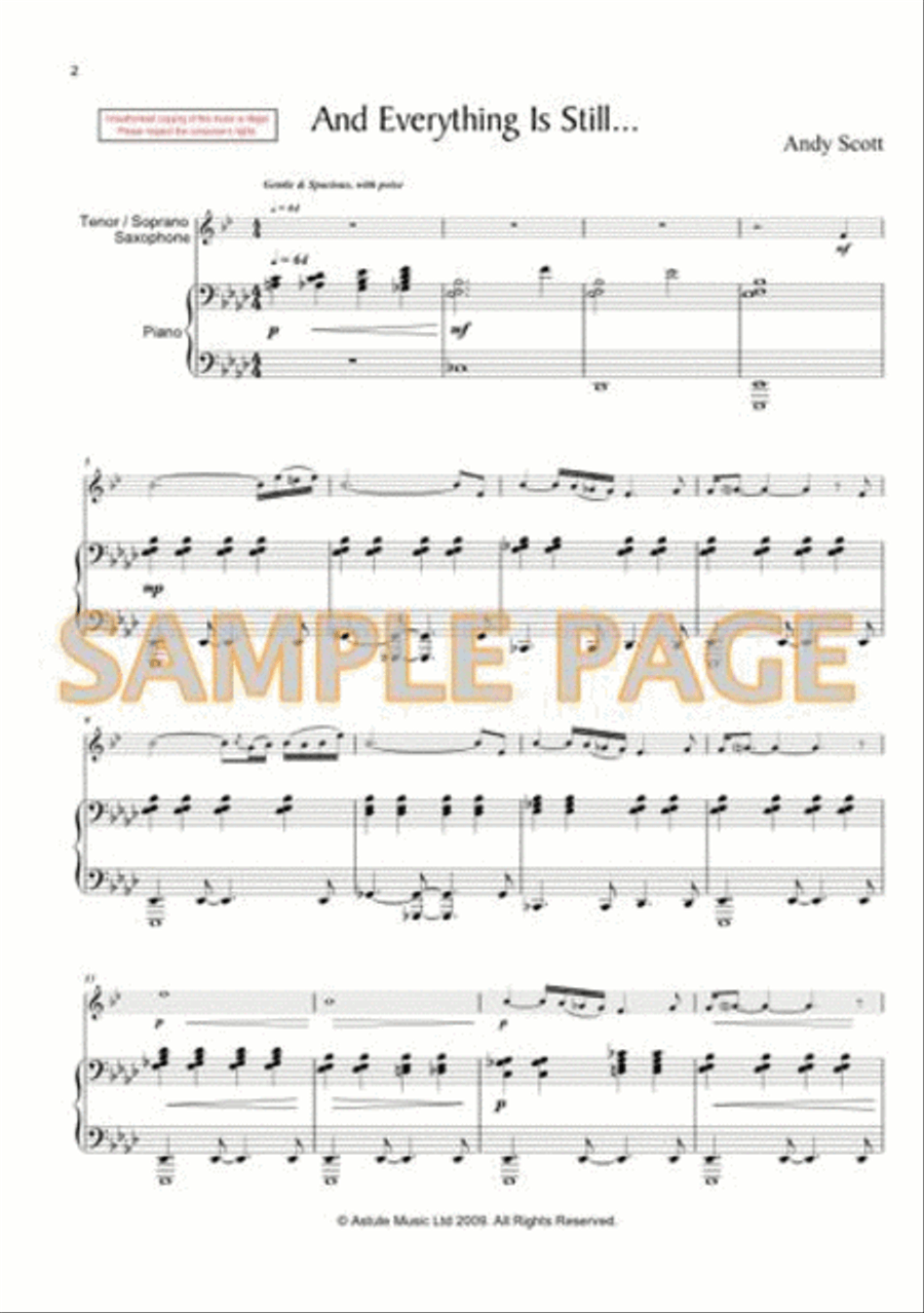 And Everything is Still Piano Accompaniment scores gallery preview page 2