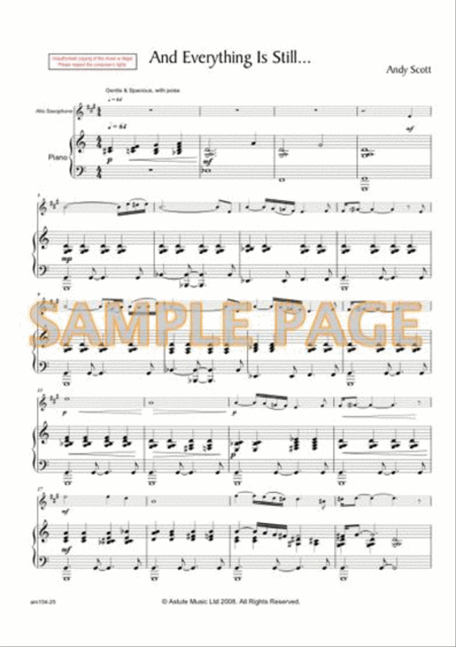 And Everything is Still Piano Accompaniment scores gallery preview page 2