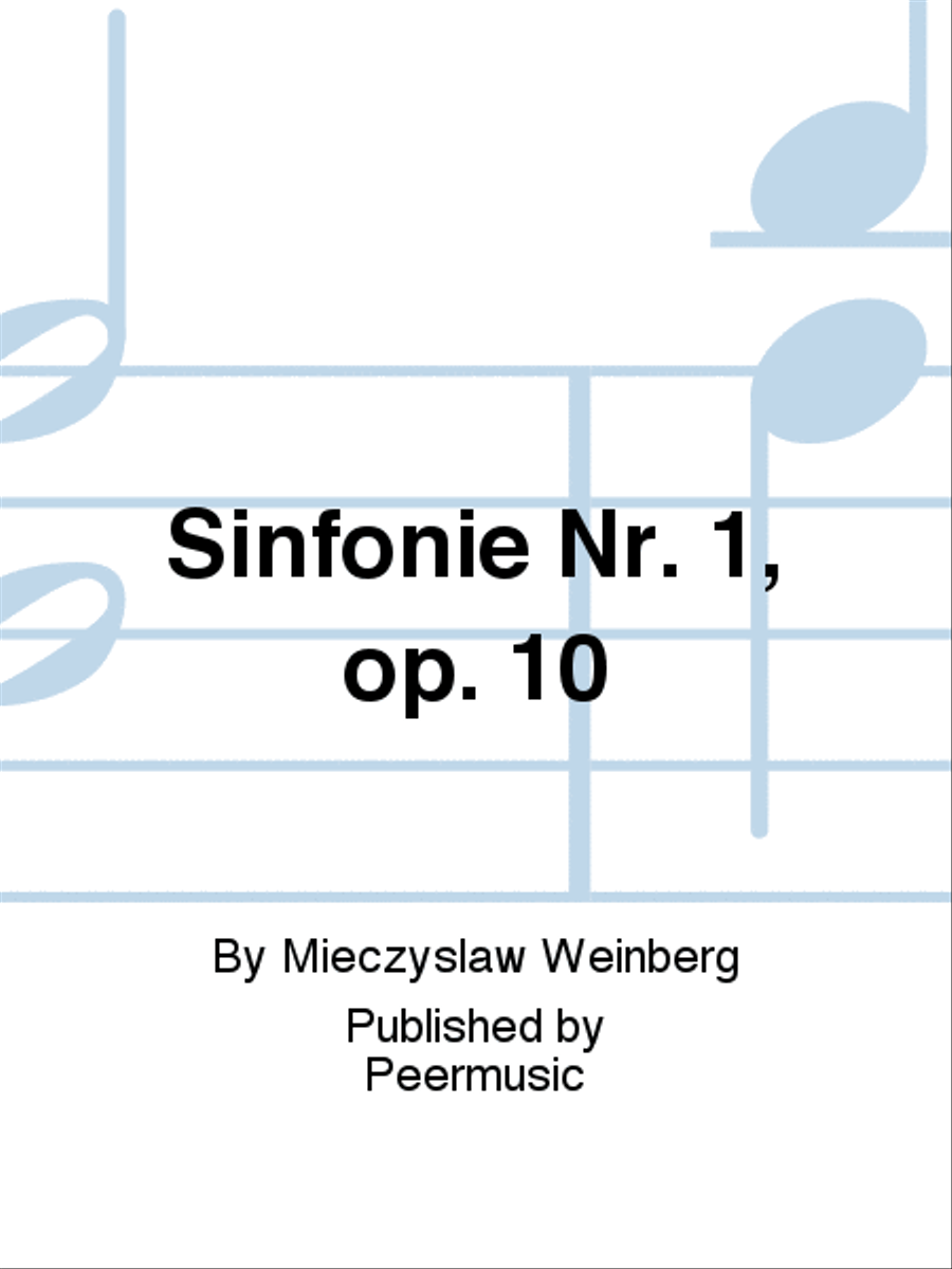 Sinfonie Nr. 1, op. 10 Orchestra scores gallery preview page 1