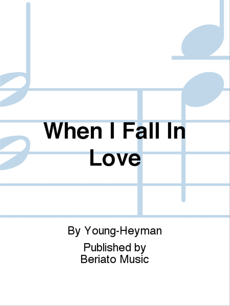 When I Fall In Love Piano, Vocal, Guitar scores gallery preview page 1
