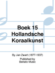 Boek 15 Hollandsche Koraalkunst