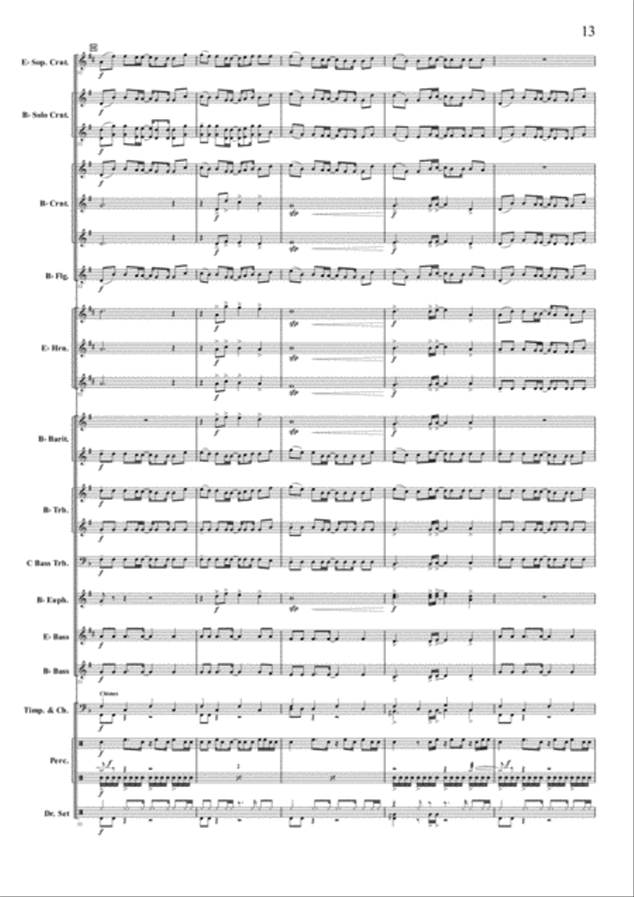 Baba Yetu Baba Yetu Brass Band scores gallery preview page 12