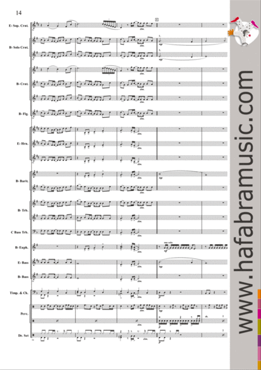 Baba Yetu Baba Yetu Brass Band scores gallery preview page 13
