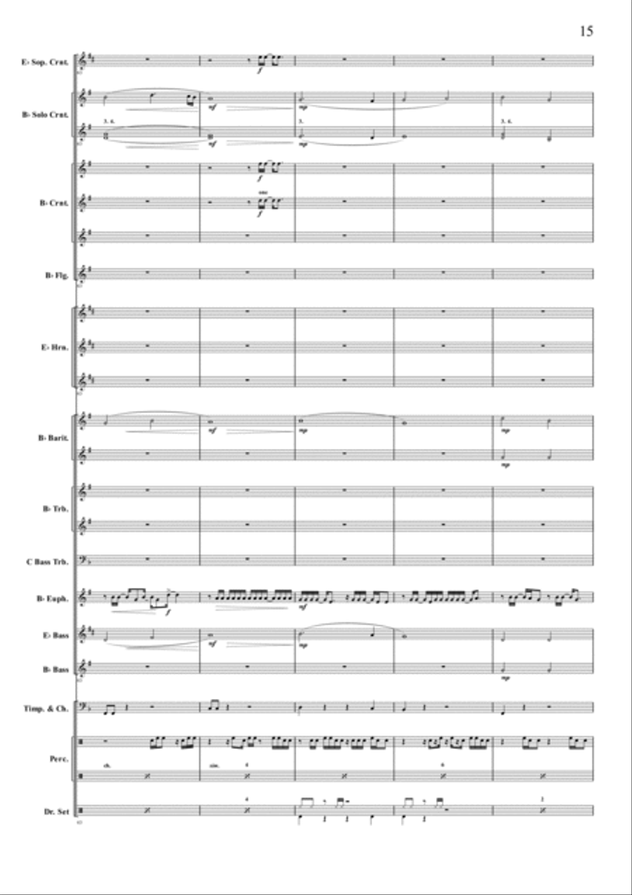 Baba Yetu Baba Yetu Brass Band scores gallery preview page 14