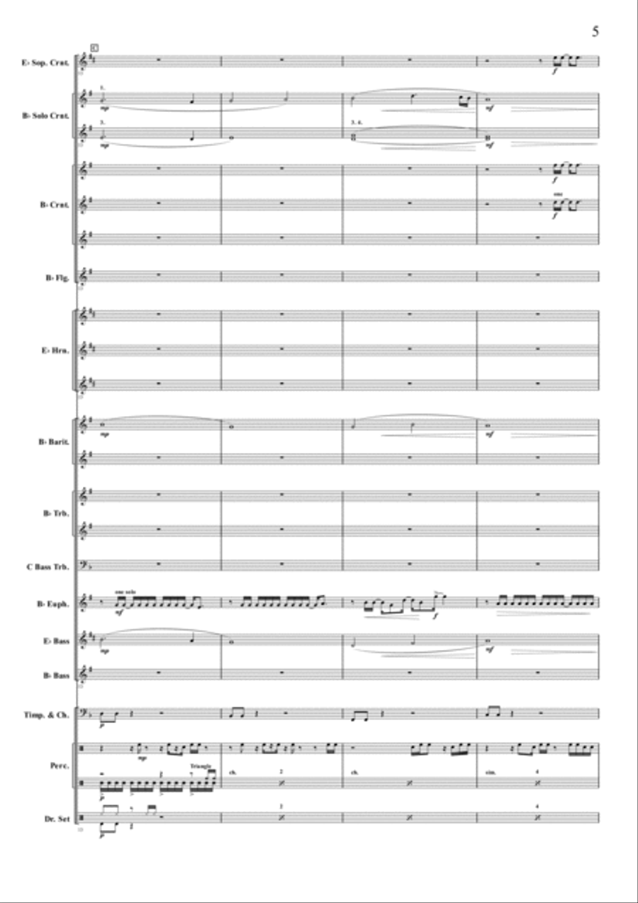 Baba Yetu Baba Yetu Brass Band scores gallery preview page 4