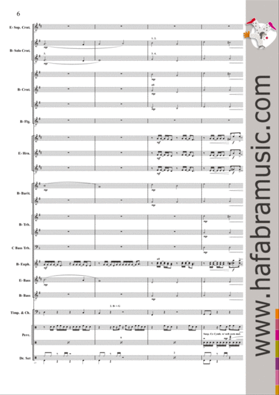Baba Yetu Baba Yetu Brass Band scores gallery preview page 5