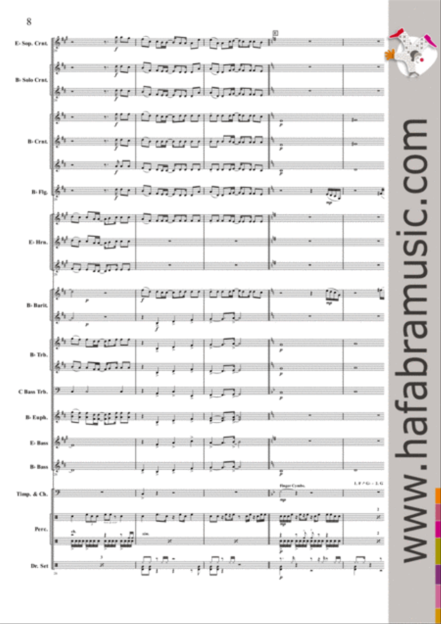 Baba Yetu Baba Yetu Brass Band scores gallery preview page 7