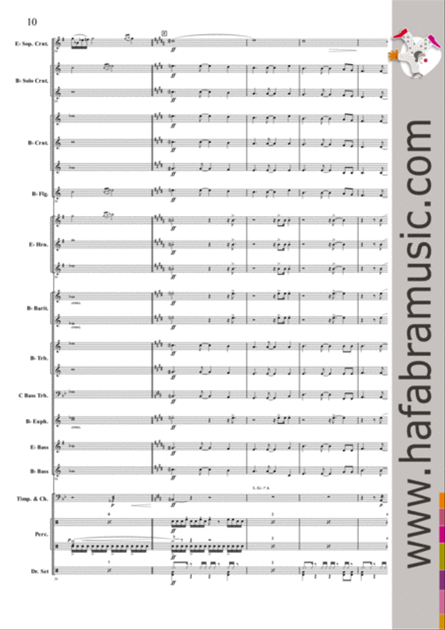Baba Yetu Baba Yetu Brass Band scores gallery preview page 9