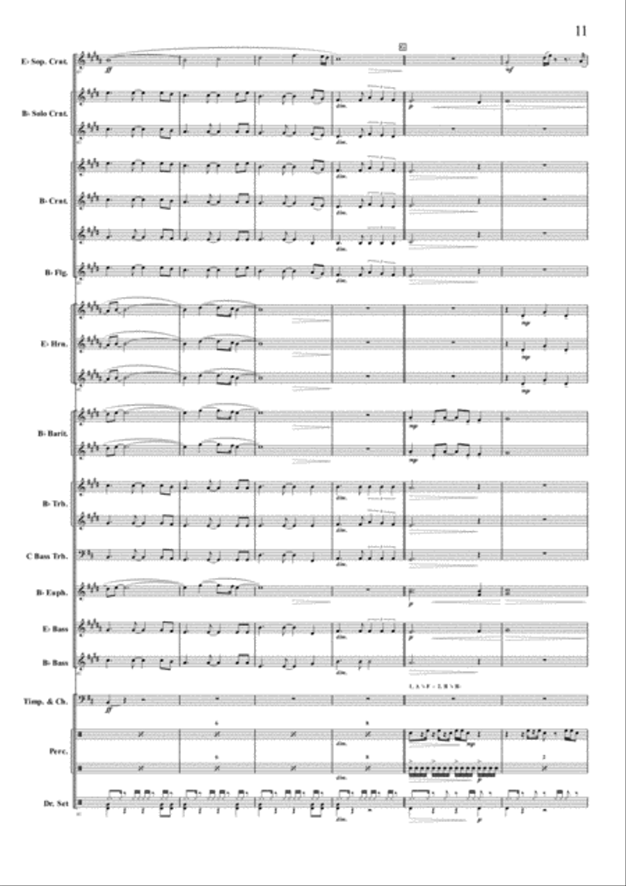 Baba Yetu Baba Yetu Brass Band scores gallery preview page 10