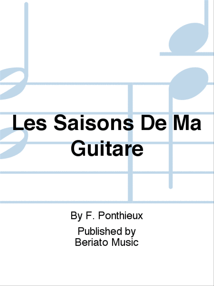 Les Saisons De Ma Guitare Guitar scores gallery preview page 1