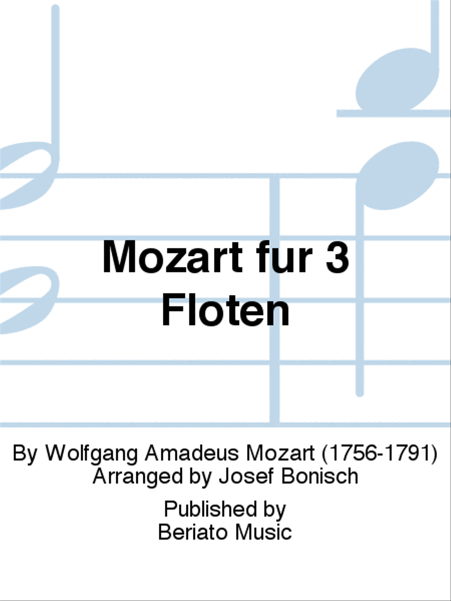 Mozart für 3 Flöten Flute Trio scores gallery preview page 1