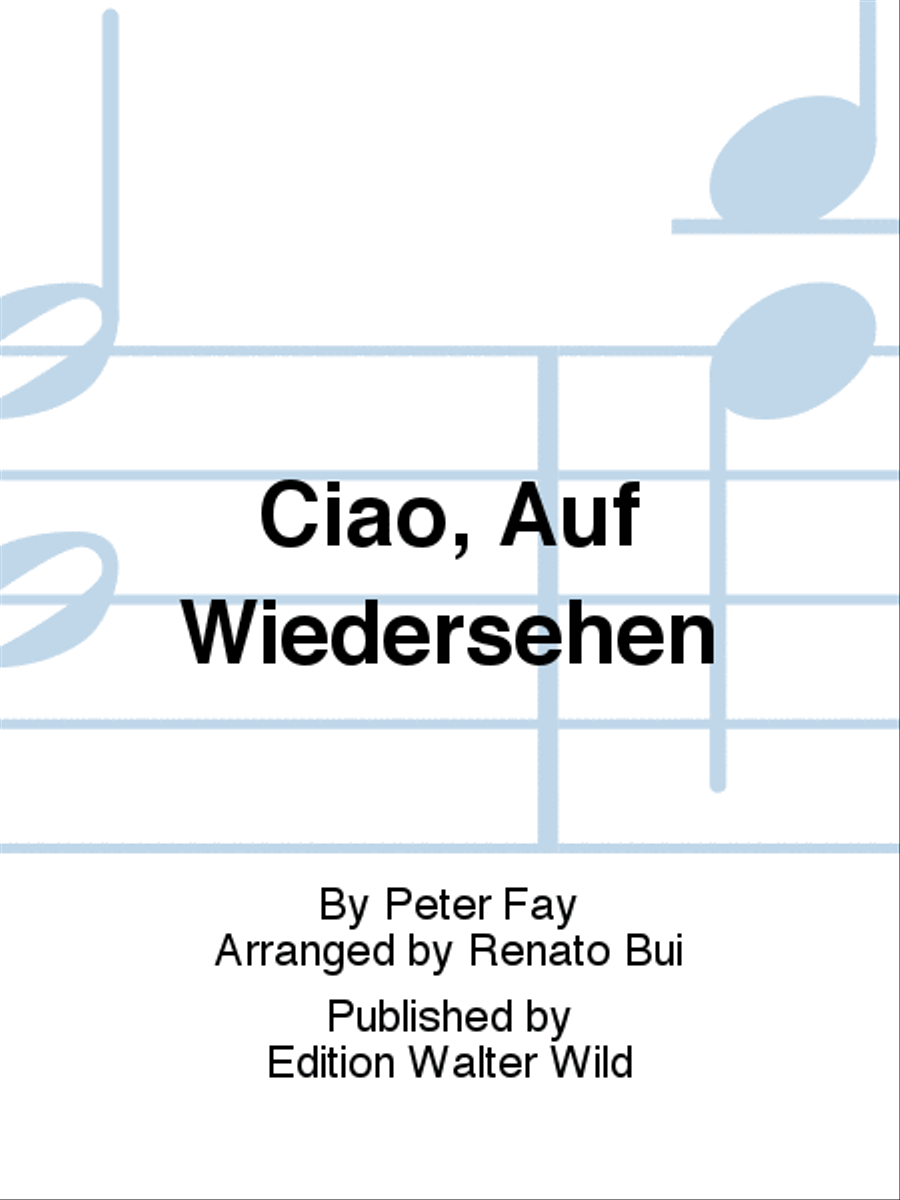 Ciao, Auf Wiedersehen Accordion scores gallery preview page 1