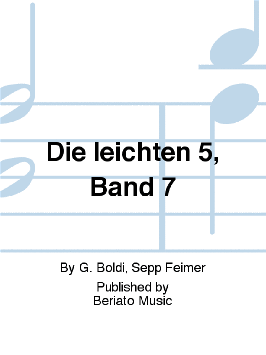 Die leichten 5, Band 7 Accordion scores gallery preview page 1