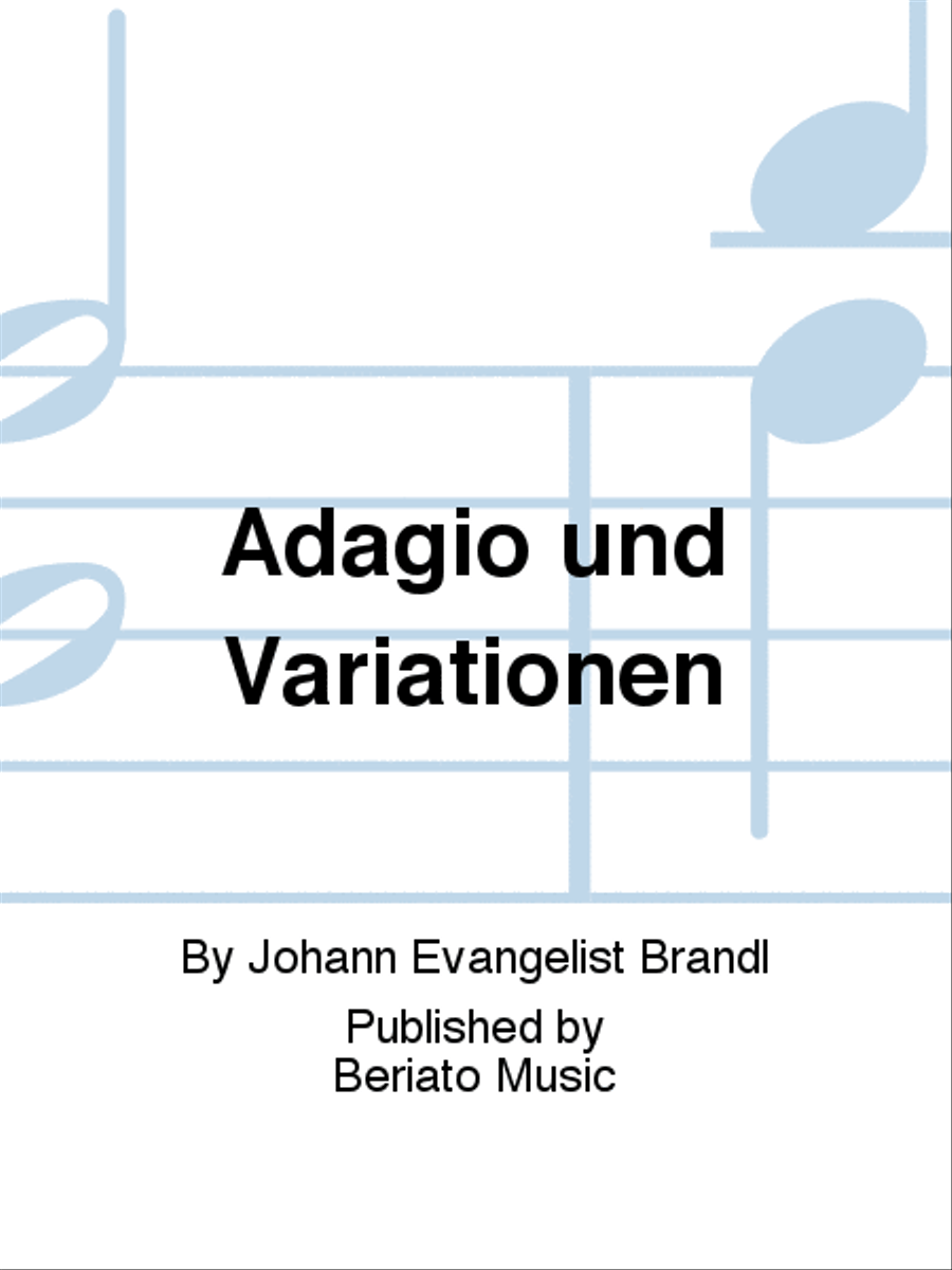 Adagio und Variationen Orchestra scores gallery preview page 1