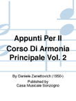 Appunti Per Il Corso Di Armonia Principale Vol. 2