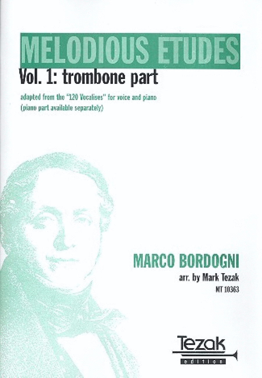 Melodious Etudes : Vol. 1: trombone part Trombone scores gallery preview page 1