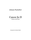 Pachelbel`s Canon In D Clarinet and Piano