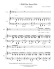 I Will Not Stand Idle (SAT, optional B)
