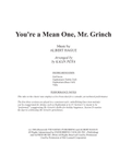 You're A Mean One, Mr. Grinch