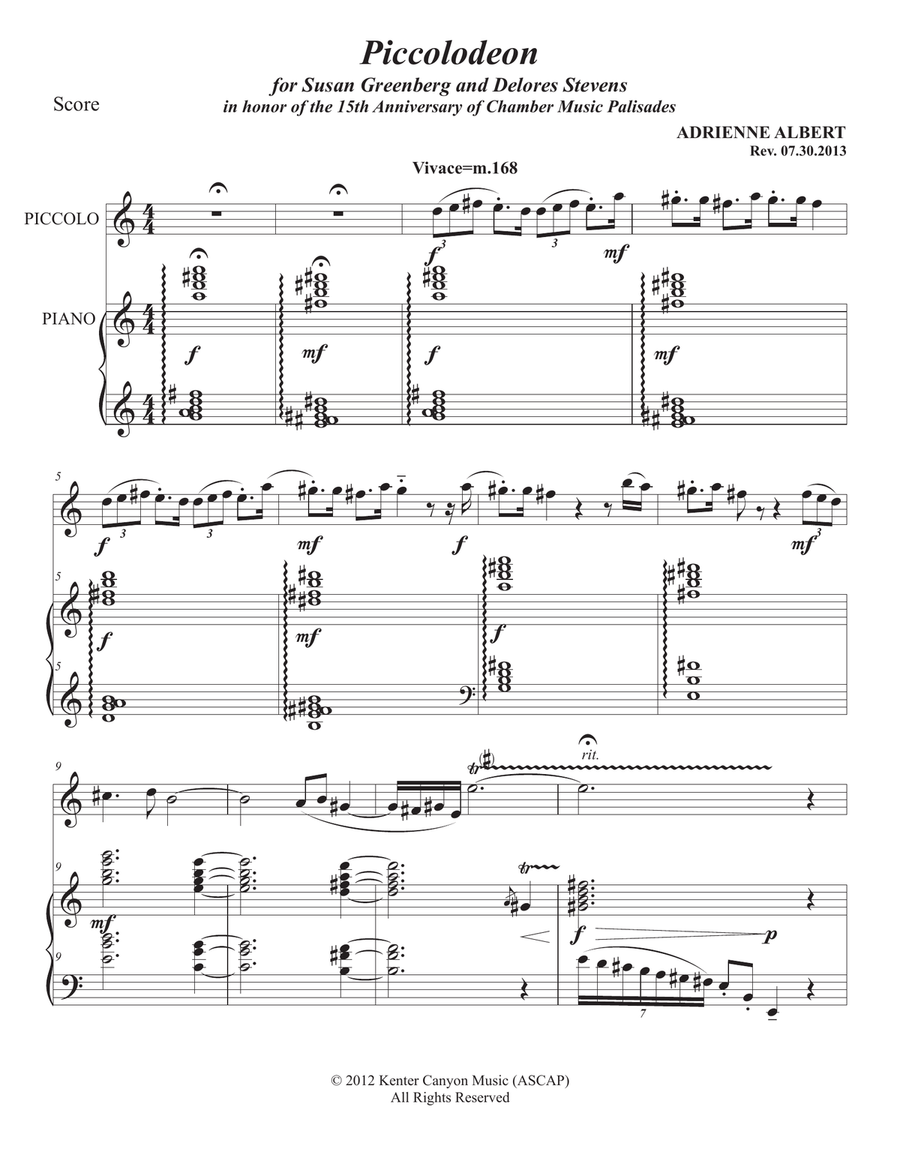 PICCOLODEON Small Ensemble scores gallery preview page 3