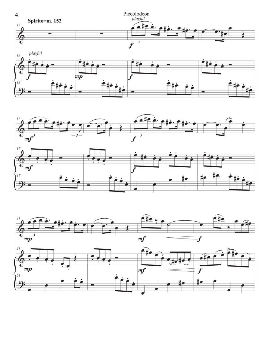 PICCOLODEON Small Ensemble scores gallery preview page 4