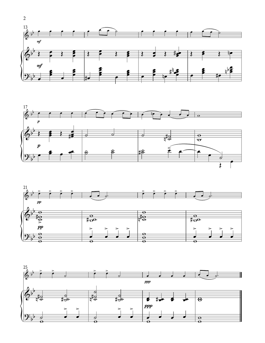 Chanson Triste, Op. 40, No. 2 Violin Solo scores gallery preview page 2