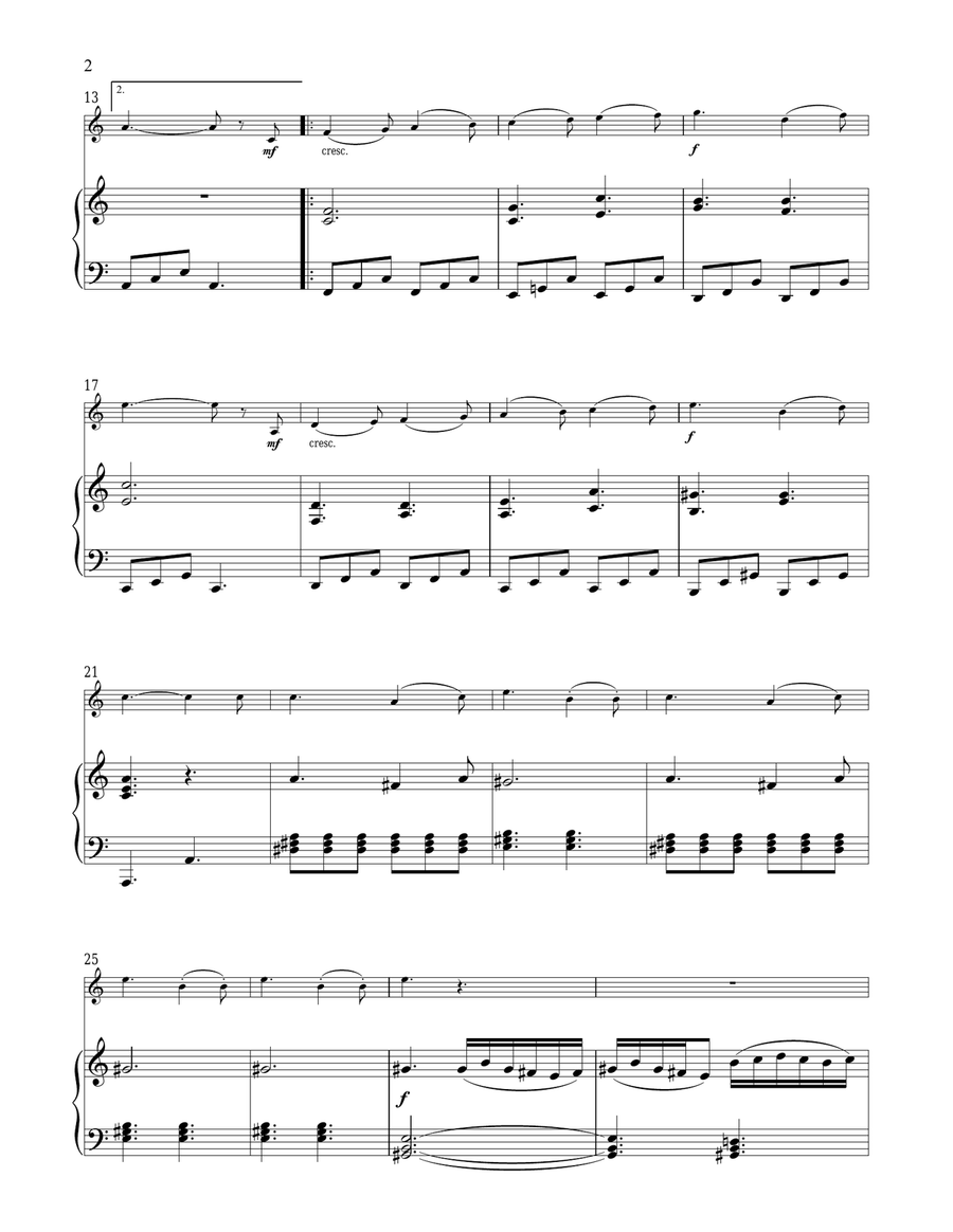 The Moldau The Moldau Violin Solo scores gallery preview page 2