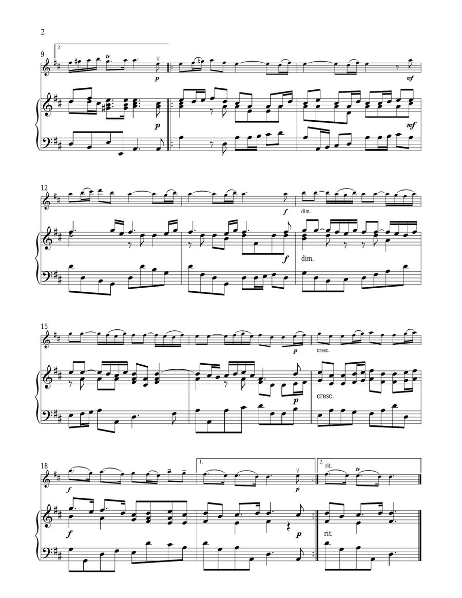 La Rejouissance La Rejouissance Violin Solo scores gallery preview page 2