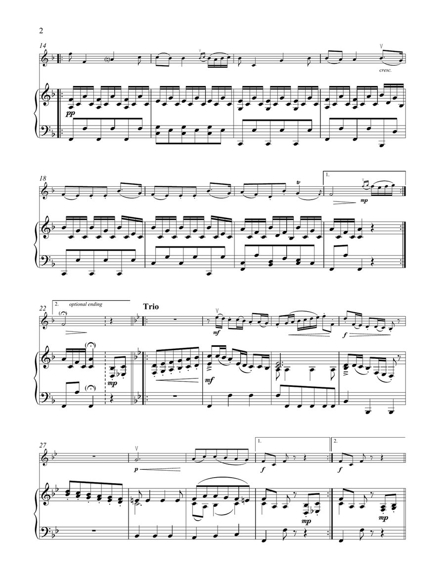 Minuet Minuet Violin Solo scores gallery preview page 2