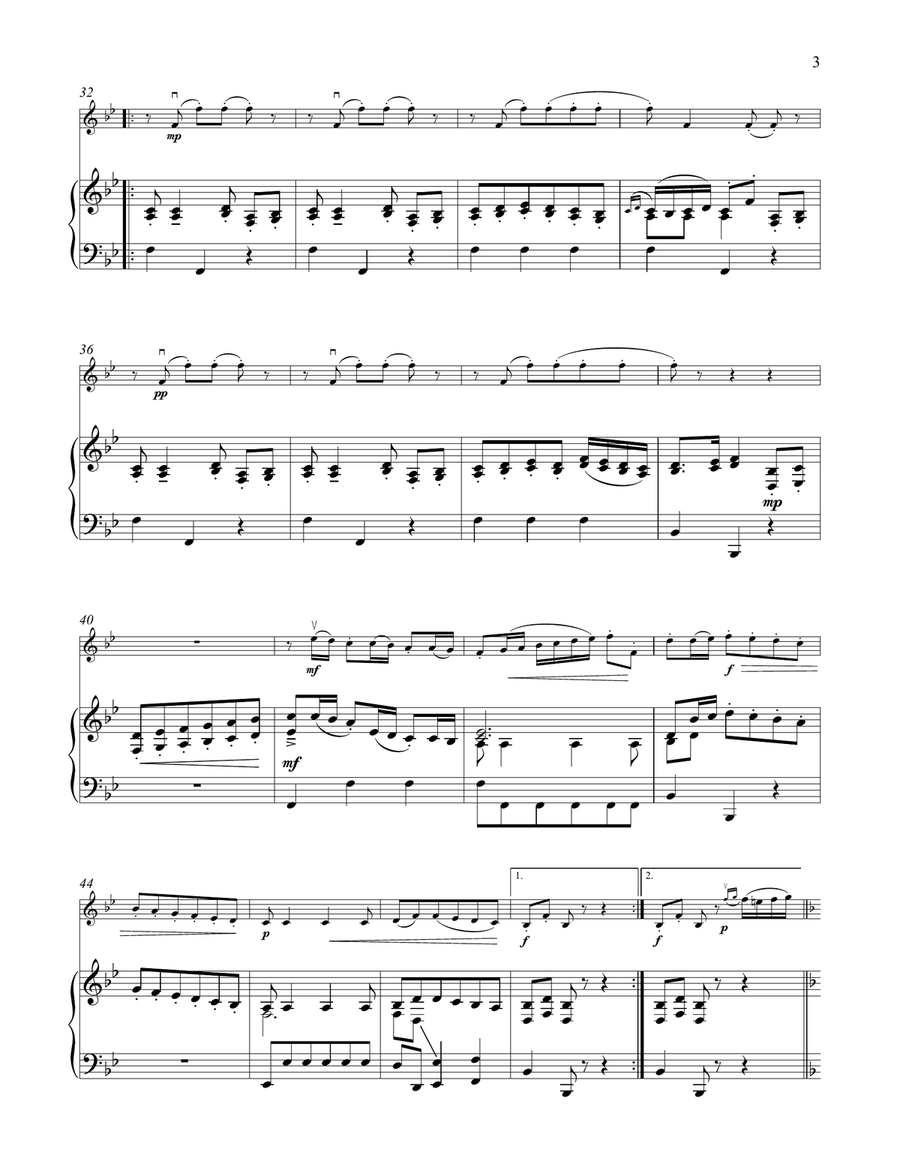 Minuet Minuet Violin Solo scores gallery preview page 3
