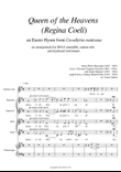Queen of the Heaven (Regina coeli) from Cavalleria rusticana, SSAA, soprano solo, piano, full versio