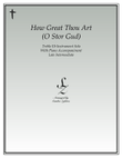 How Great Thou Art (treble Eb instrument solo)
