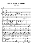 Give My regards to Broadway - Piano & Vocal
