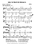 When The Saints Go Marching In (Louis Armstrong) - Lead sheet (key of D)