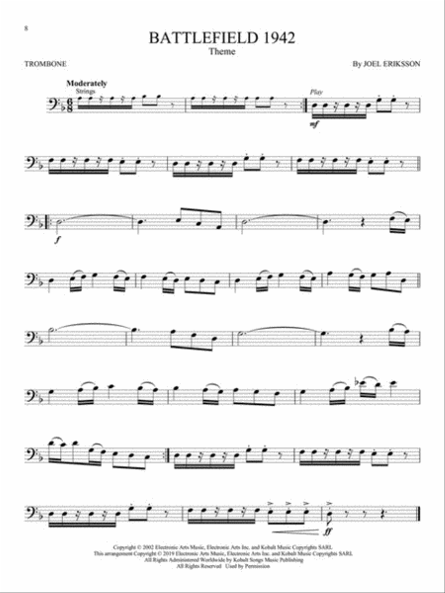 Video Game Music for Trombone Trombone scores gallery preview page 3