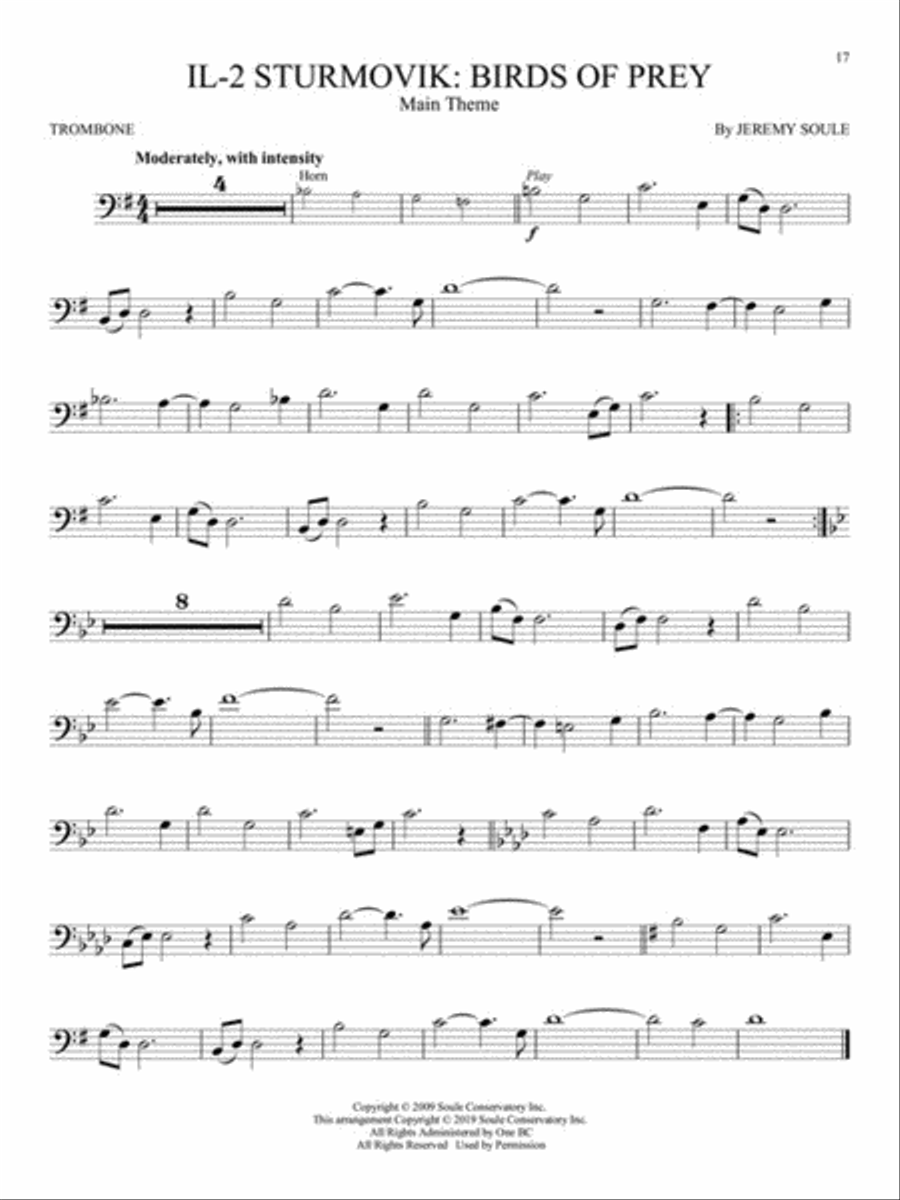 Video Game Music for Trombone Trombone scores gallery preview page 4