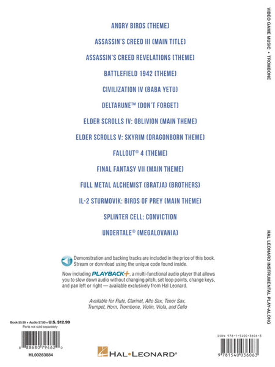 Video Game Music for Trombone Trombone scores gallery preview page 5