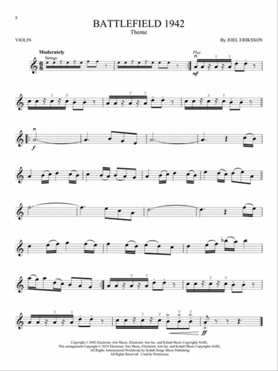 Video Game Music for Violin Violin scores gallery preview page 4
