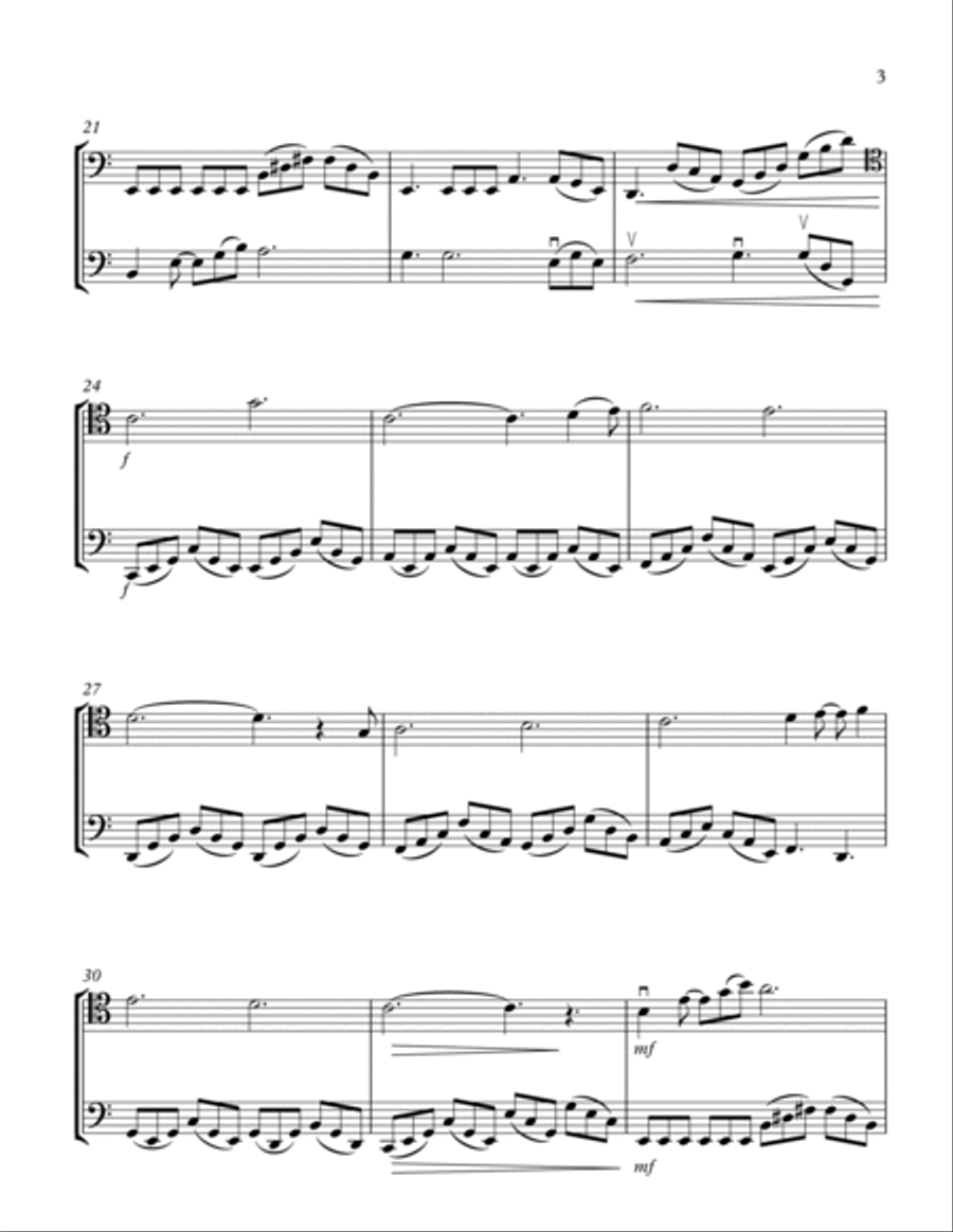 Can't Help Falling In Love String Duet scores gallery preview page 3