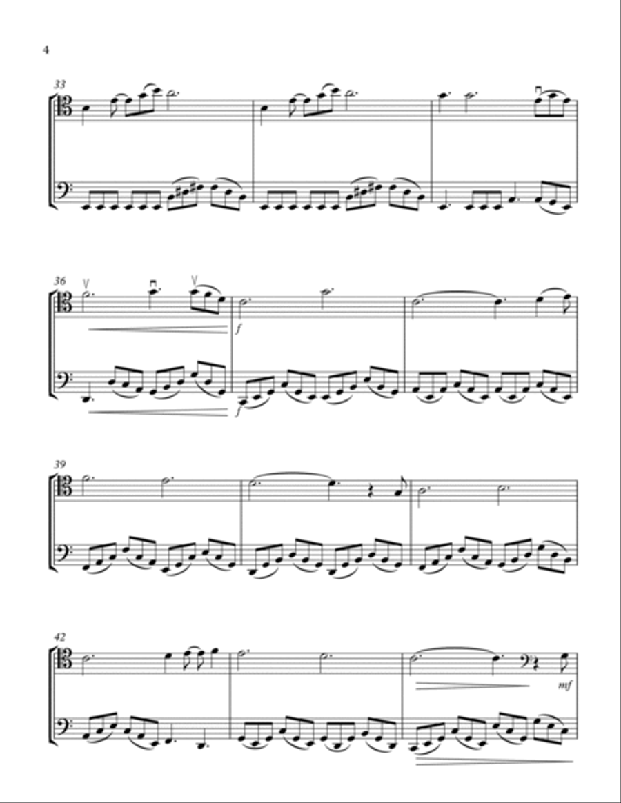 Can't Help Falling In Love String Duet scores gallery preview page 4