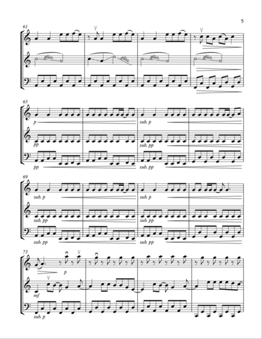 Bad Romance Cello scores gallery preview page 5