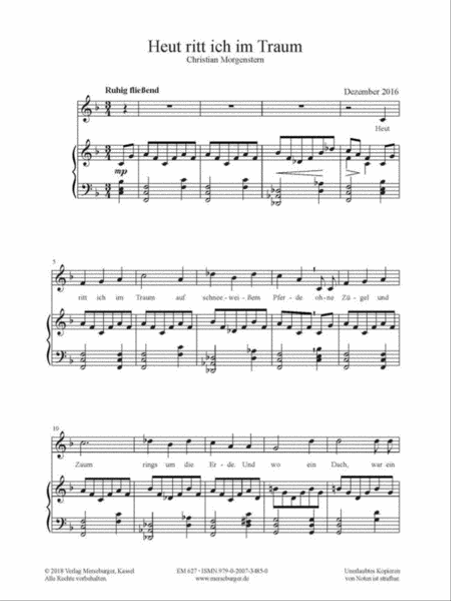 Sechs Romantische Lieder Voice Solo scores gallery preview page 2