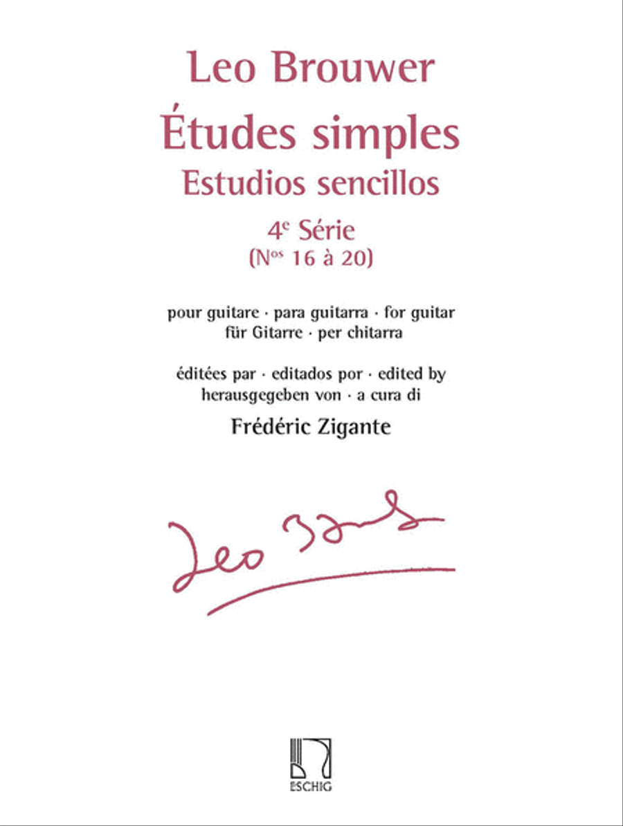 Etudes simples - Estudios sencillos (Serie 4) Classical Guitar scores gallery preview page 1