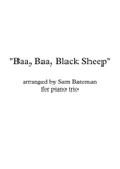 Baa, Baa, Black Sheep