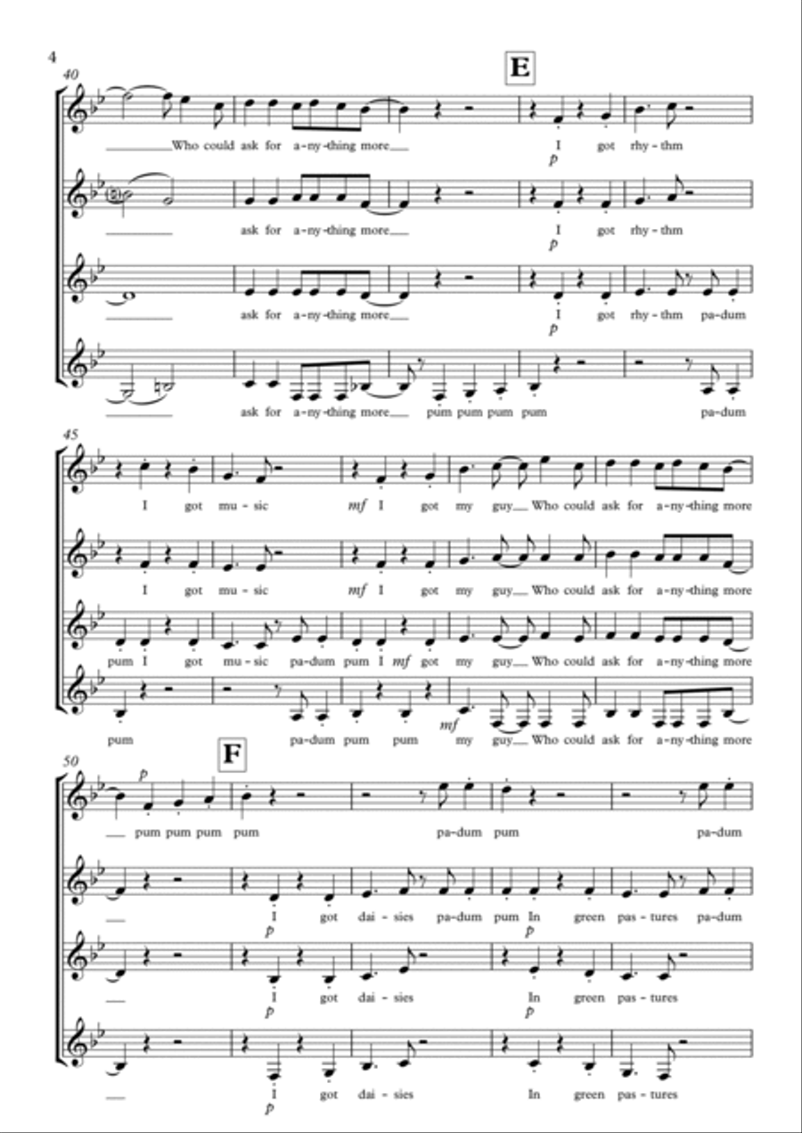 I Got Rhythm SSAA scores gallery preview page 4