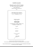 Isabella Leonarda, Sonata op.16 n.8 in G major