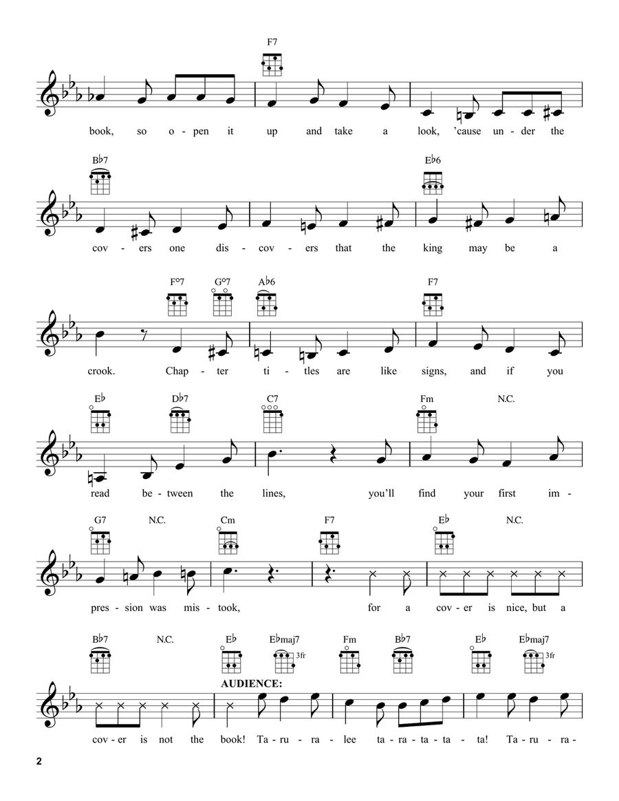 A Cover Is Not The Book (from Mary Poppins Returns) Ukulele scores gallery preview page 2