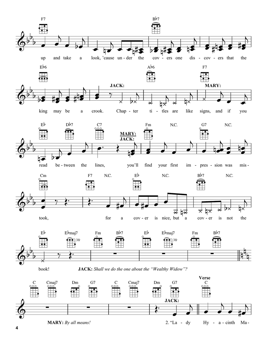A Cover Is Not The Book (from Mary Poppins Returns) Ukulele scores gallery preview page 4