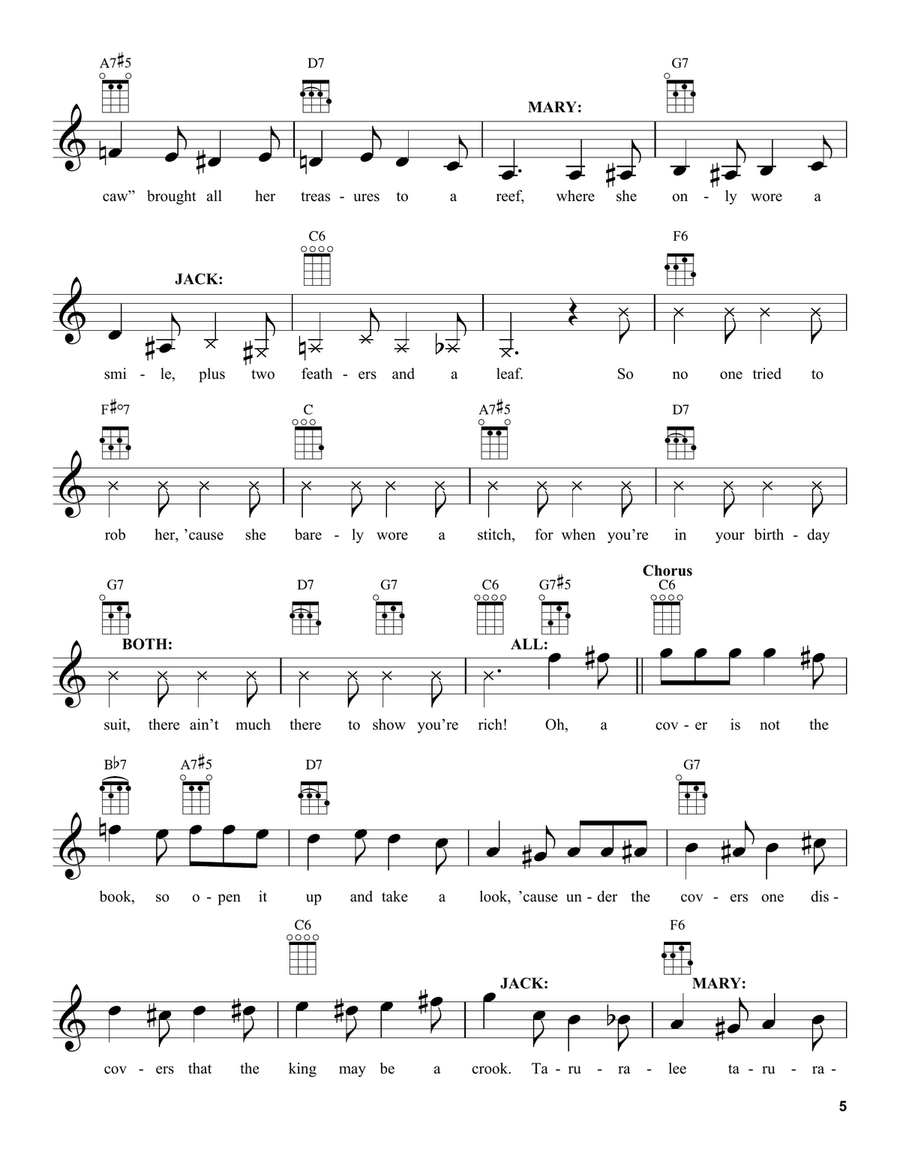 A Cover Is Not The Book (from Mary Poppins Returns) Ukulele scores gallery preview page 5